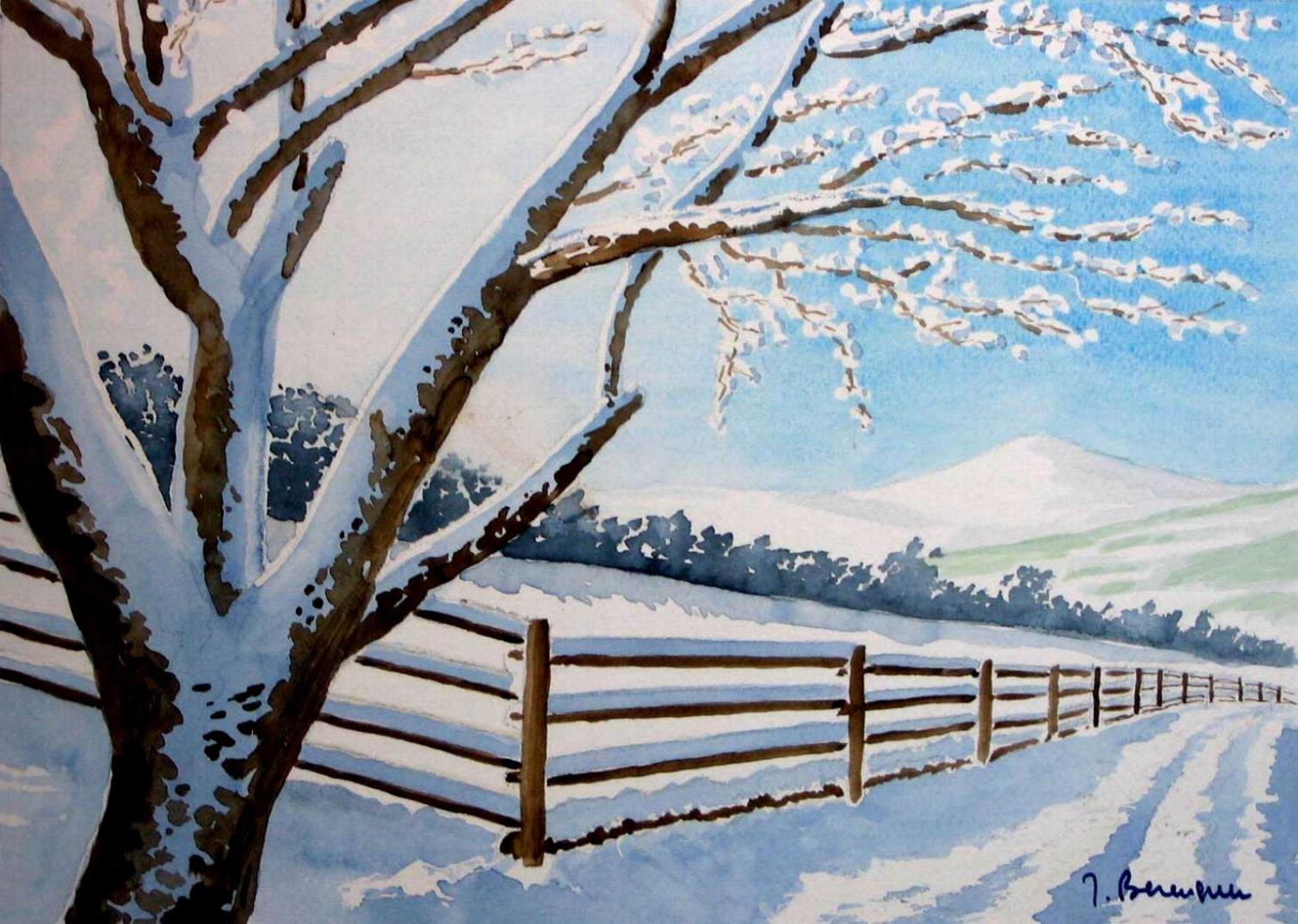 T198 - Paysage d'hiver